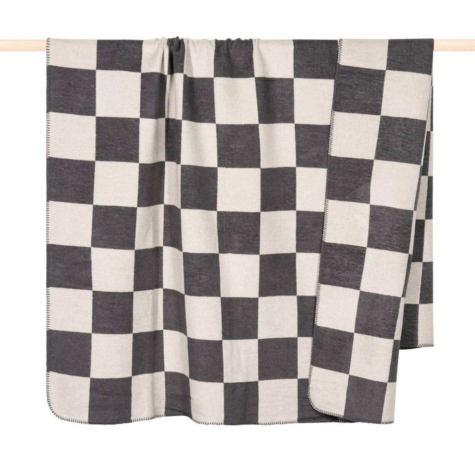 Pad Decke Chess in Black-White 150 x 200 cm
