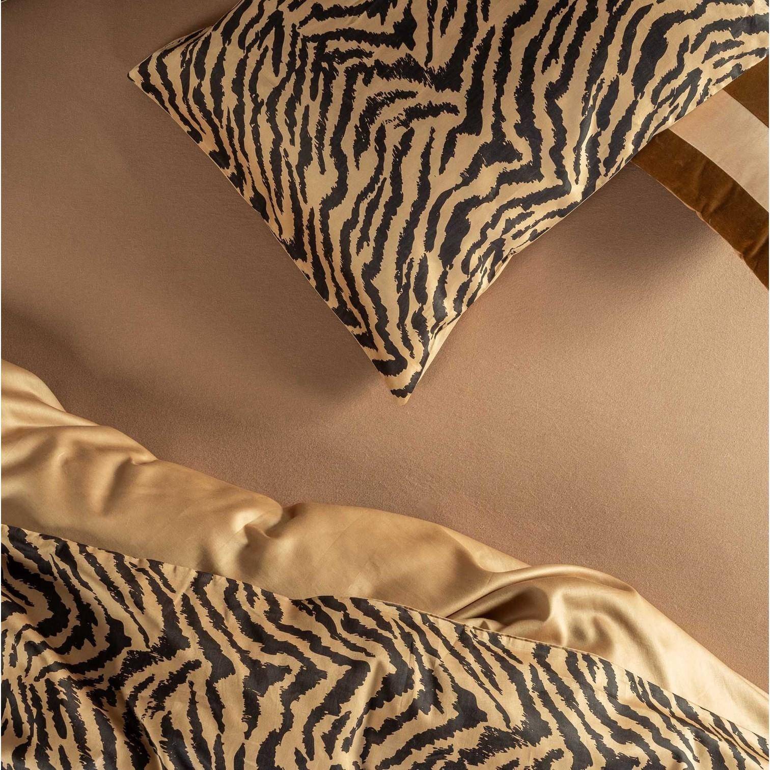 ESSENZA Baumwollsatin Bettwäsche Beline Golden Sand 135 x 200 cm + 80 x 80 cm