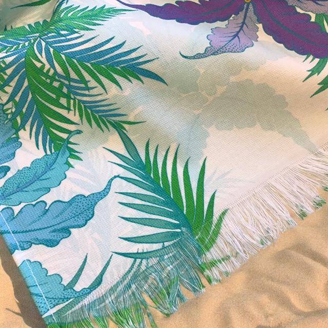 Garnier Thiebaut Fouta Paradisio Bleu 90 x 160 cm