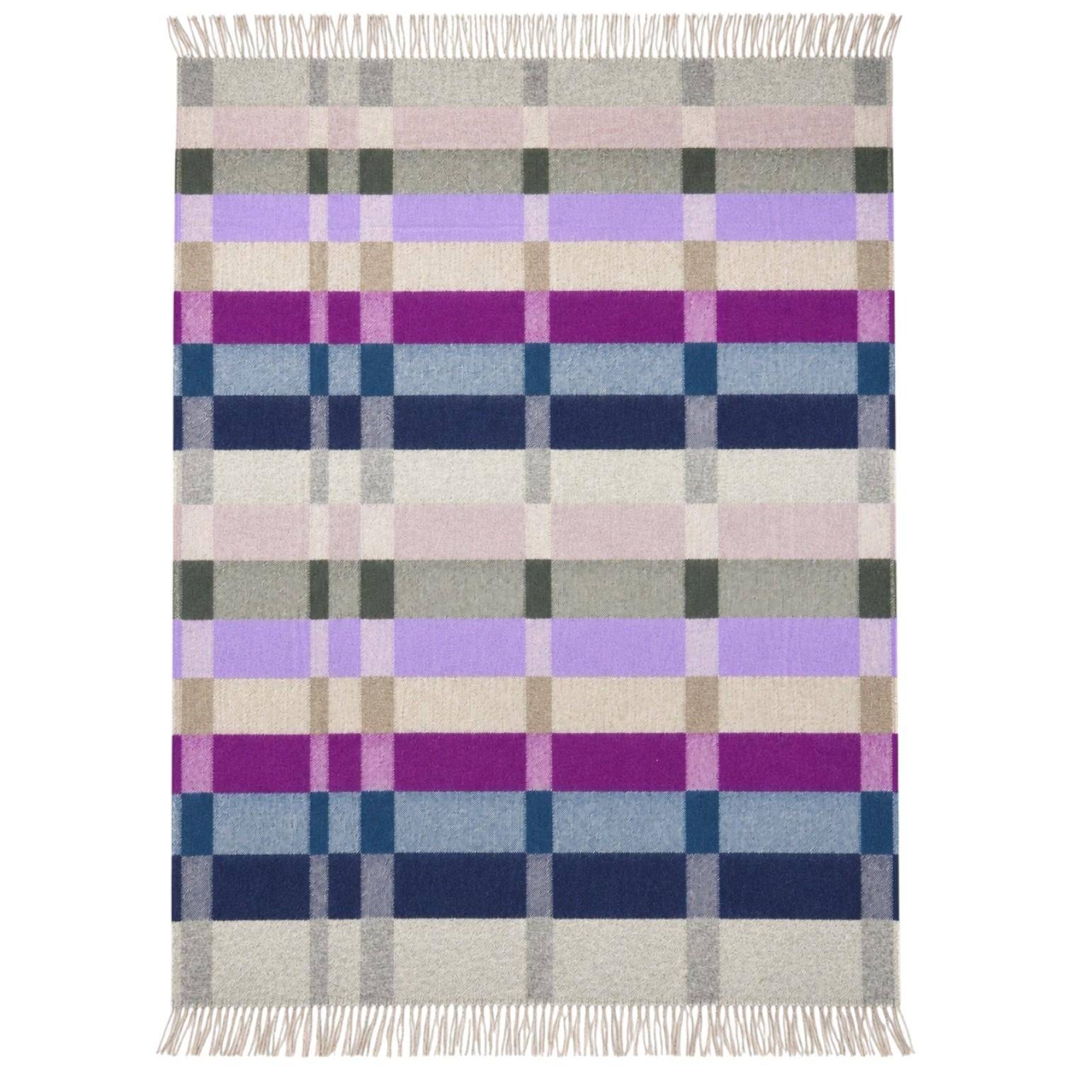 Annett Moschner Plaid Ibiza Beere 130 x 195 cm