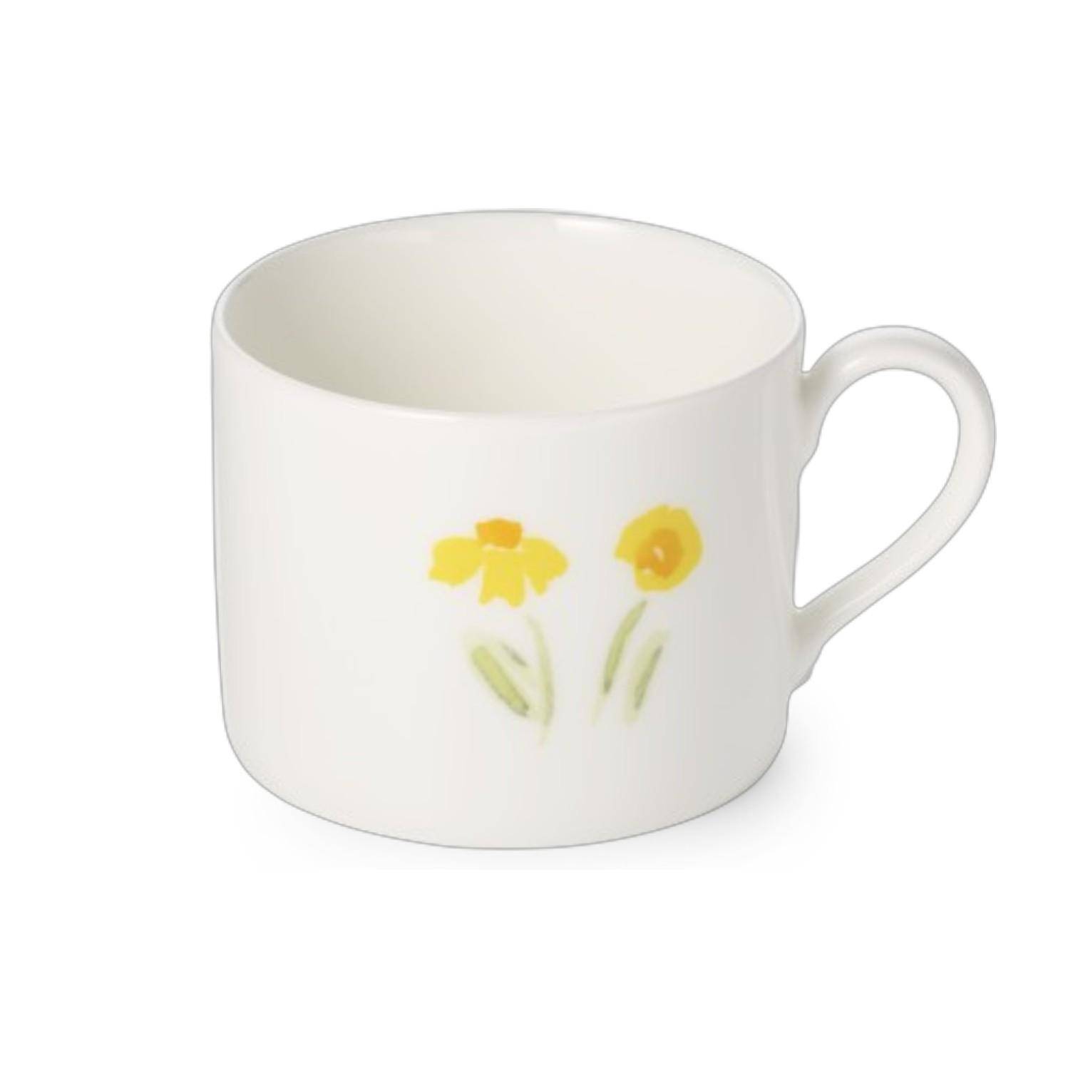  Dibbern Impression Kaffeetasse Zylindrisch Mohn gelb 0,25 l