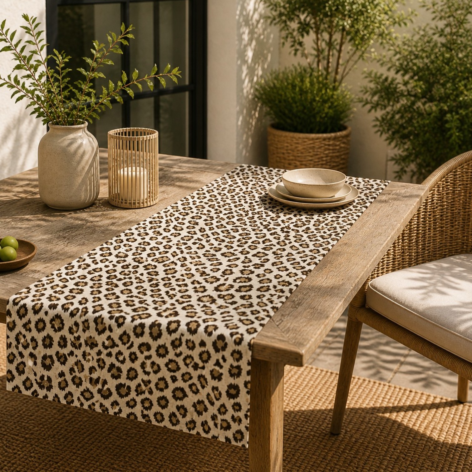 Sander Tischläufer Uhuru in Taupe 40 x 100 cm