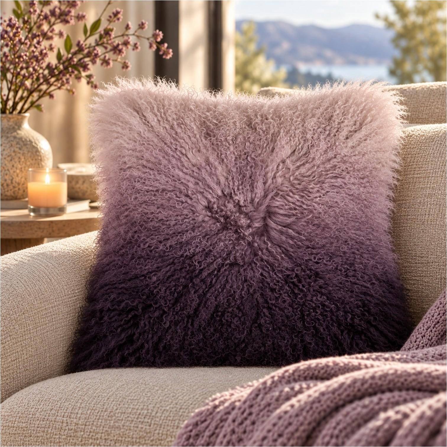 Pad Kissenhülle Glory Purple-Ombre 40 x 40 cm