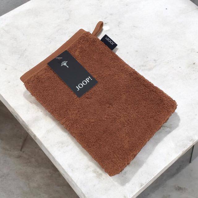 Joop! Frottiertuchserie Uni Cornflower 1670 Waschhandschuh Kupfer
