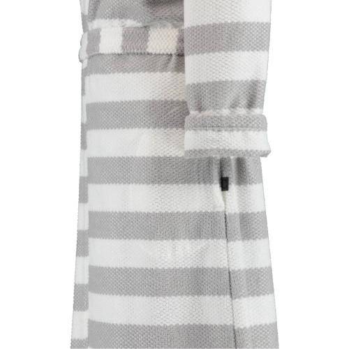 Cawö Damen Bademantel Kimono Struktur 1241 silber XS 