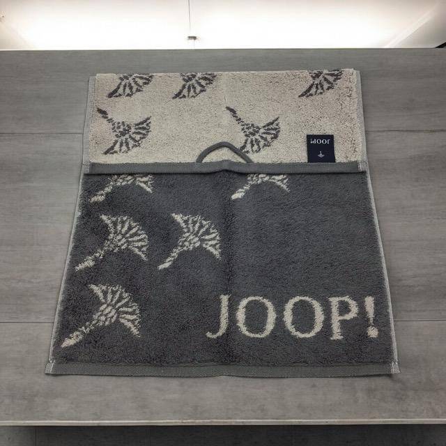Joop! Frottiertuchserie Move Faded Cornflower 1691 Gästetuch Anthrazit