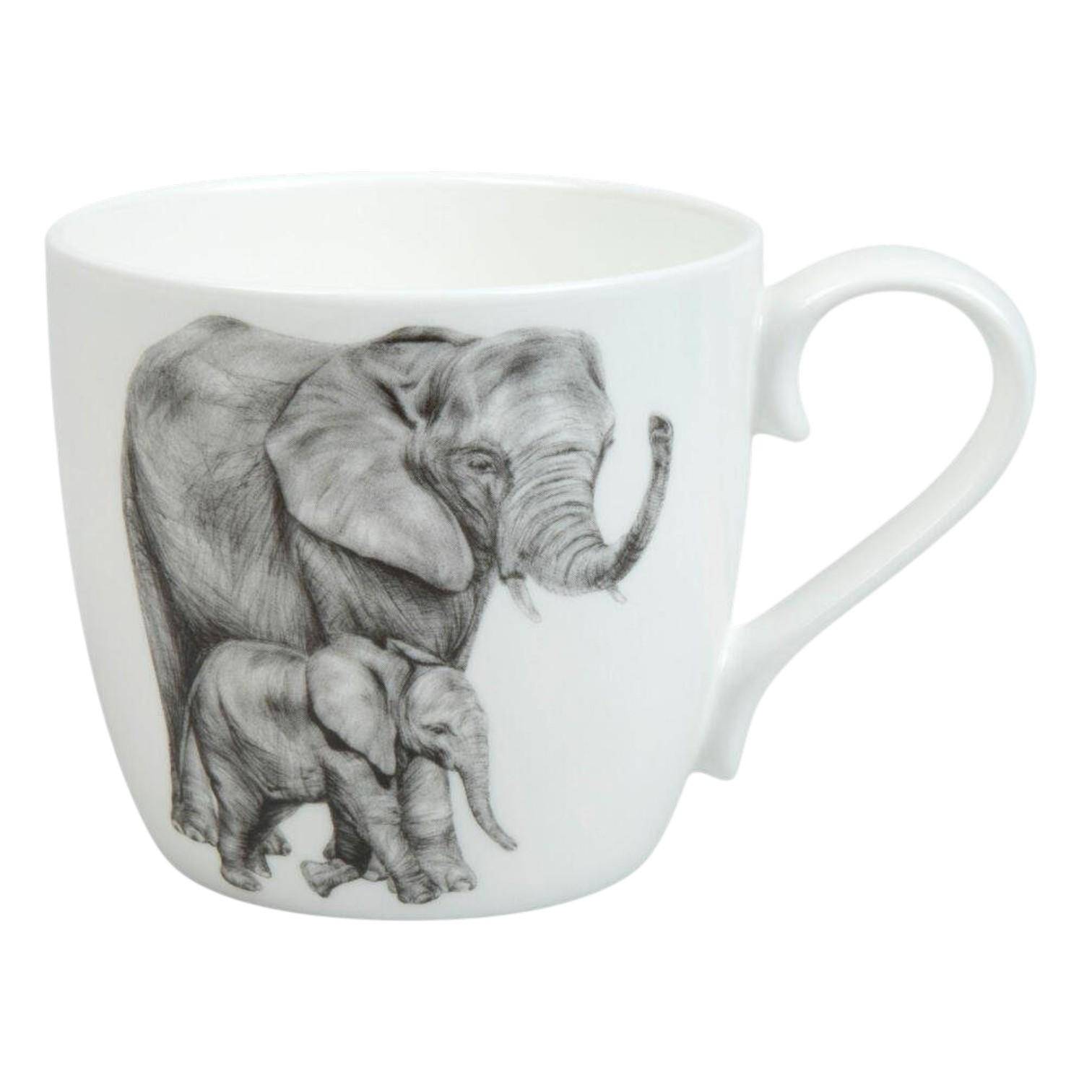 Könitz Amazing Animals Elefanten Becher aus Bone China 450 ml