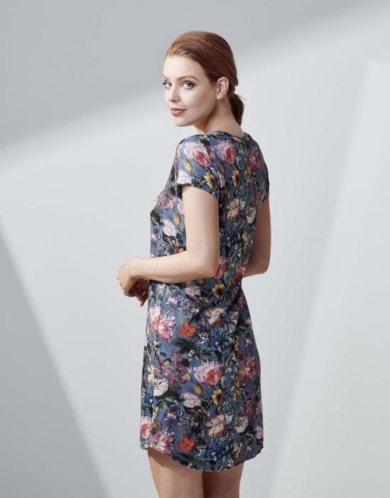 ESSENZA Isa Famke Nachthemd Moonlight Blue in XS