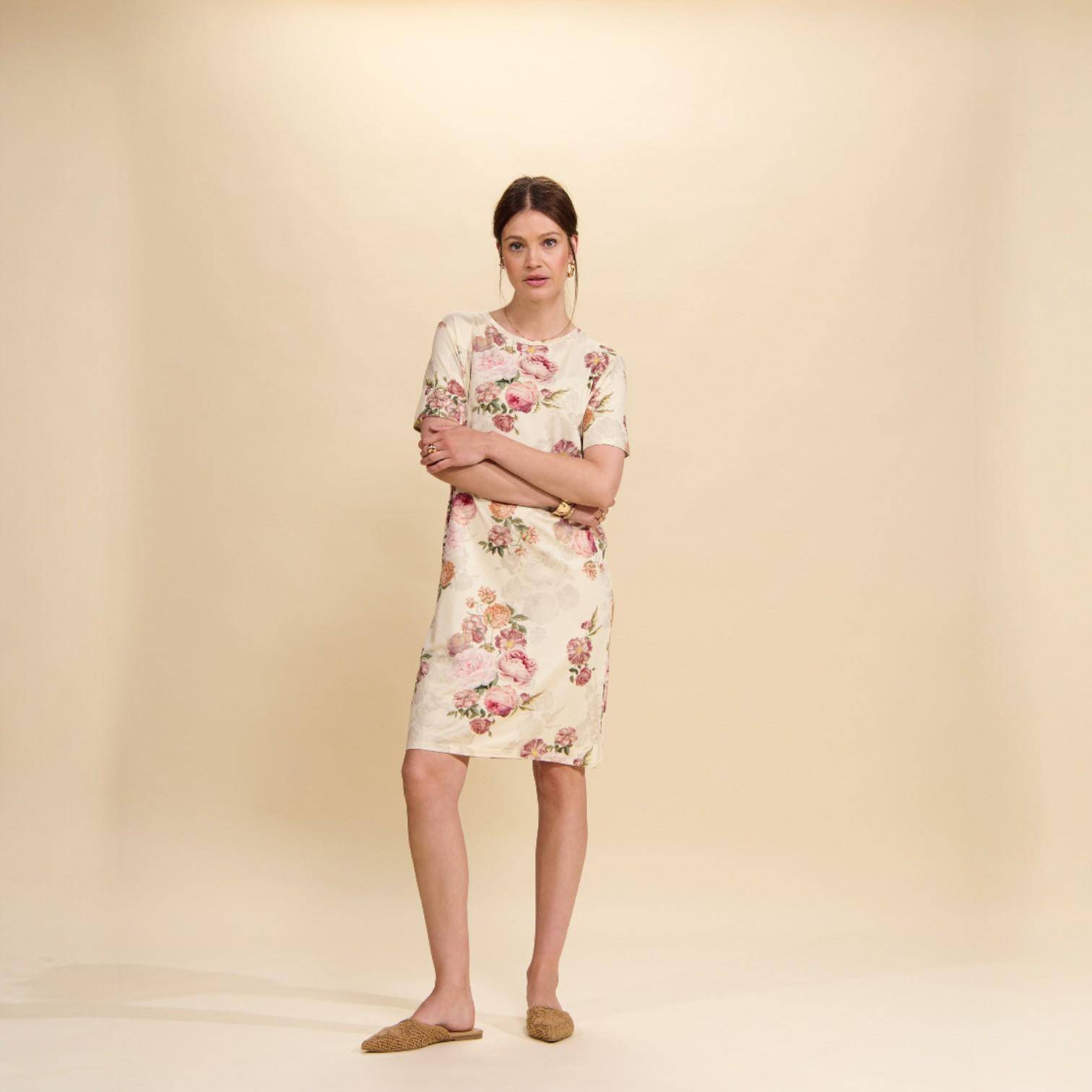 ESSENZA kurzärmeliges Nachthemd Emmy Orianna Vanilla L