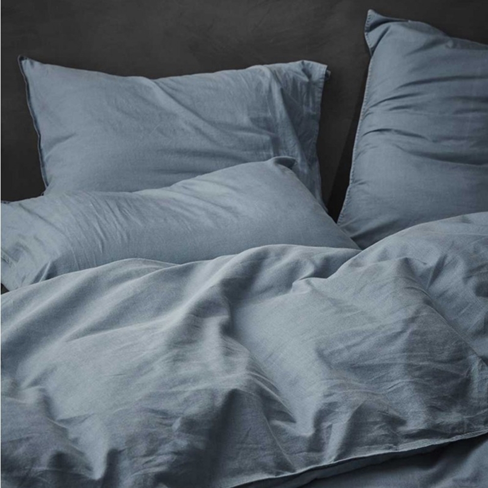 ESSENZA Kissenhülle zur Renforcé Bettwäsche Guy Blue 40 x 80 cm