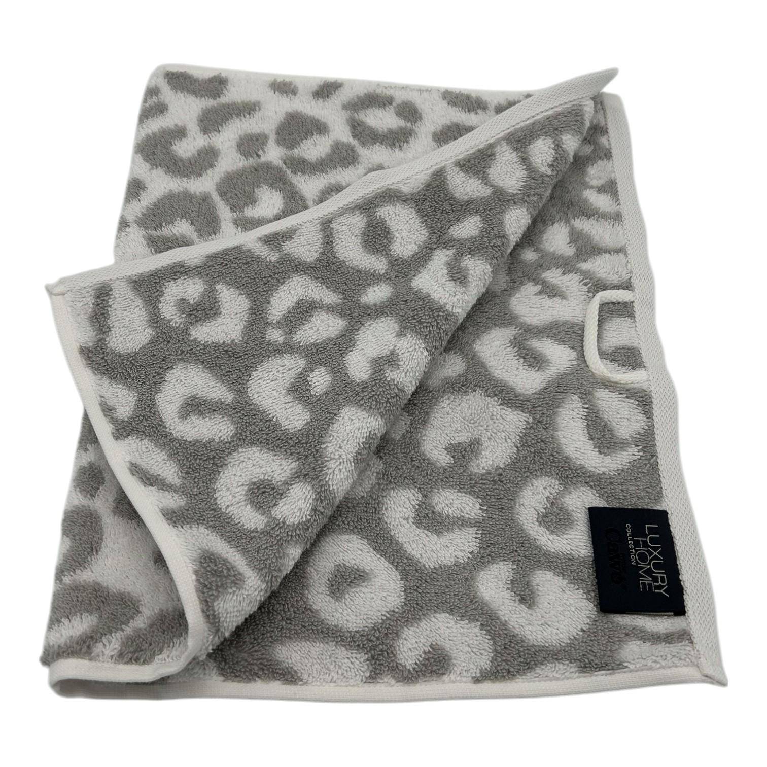 Cawö Frottiertuchserie Two-Tone Leo 540 Gästetuch in Platin 30 x 50 cm
