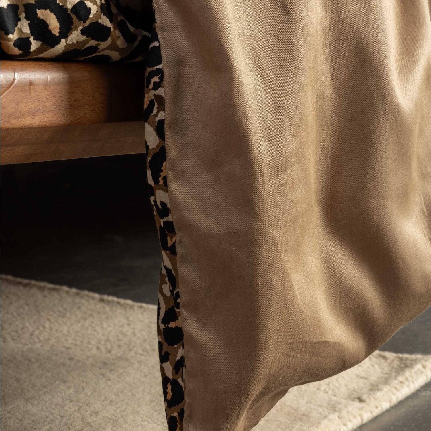 ESSENZA Baumwollsatin Bettwäsche Delia Golden Sand 135 x 200 cm + 80 x 80 cm