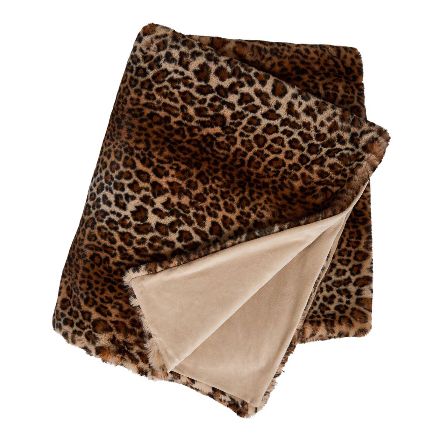 Skinnwille Plaid Leo Brown L 140 x 220 cm