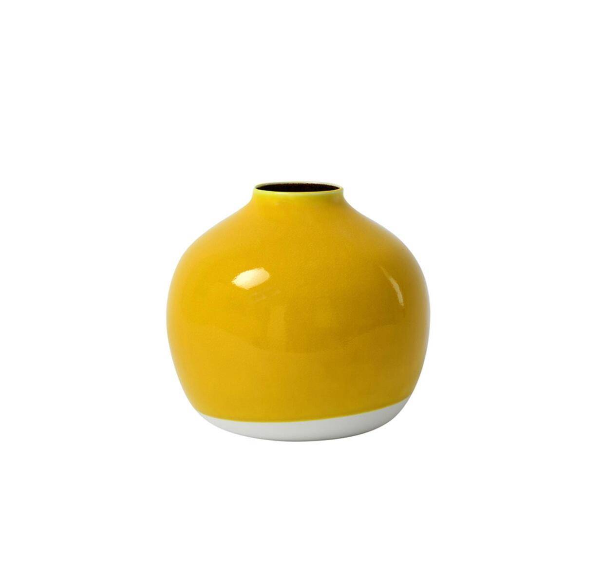 Jars Keramik Vase Nefle Citron 16 cm hoch