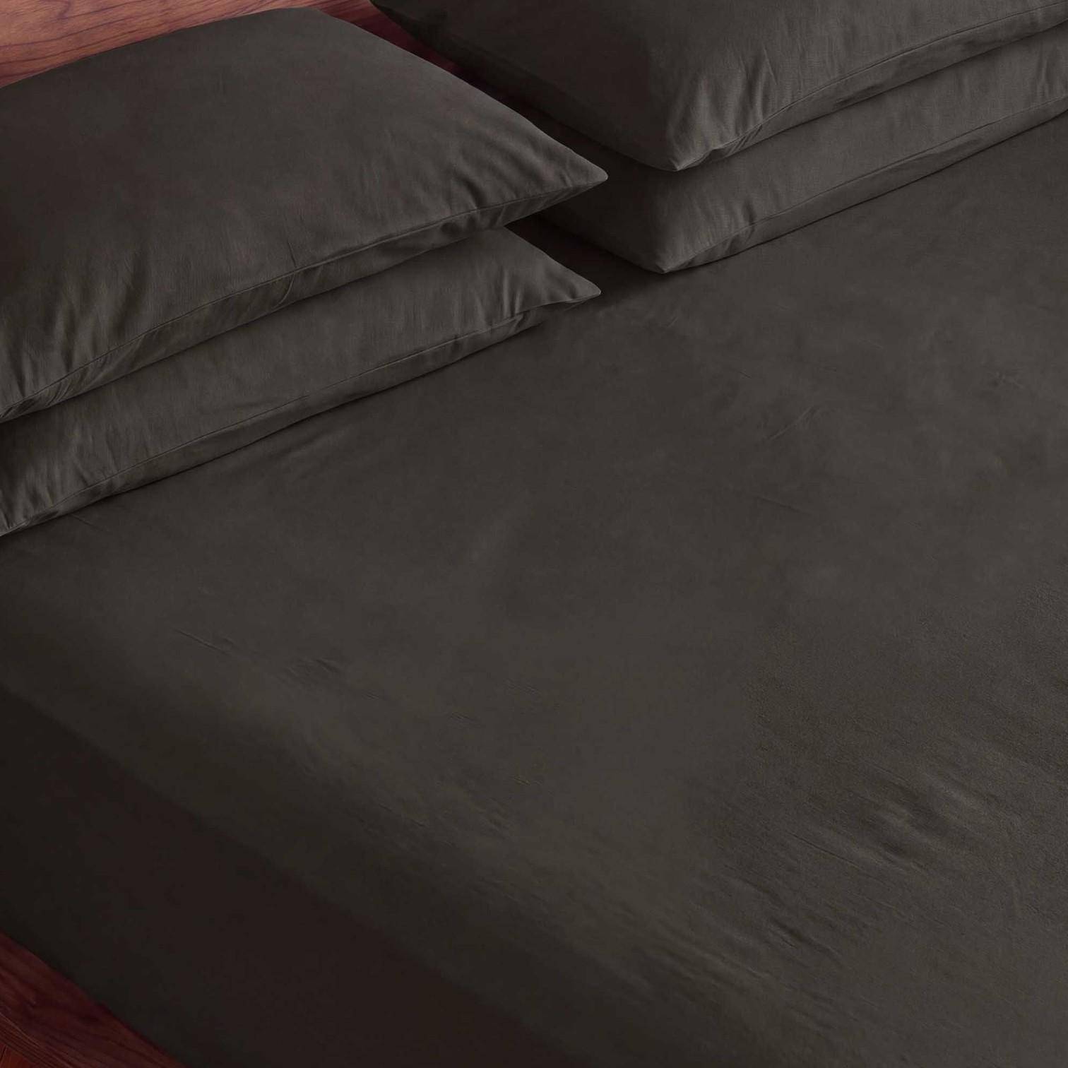 ESSENZA Fine Organic Jersey Spannbetttuch Anthracite 140-160 x 200-220 cm