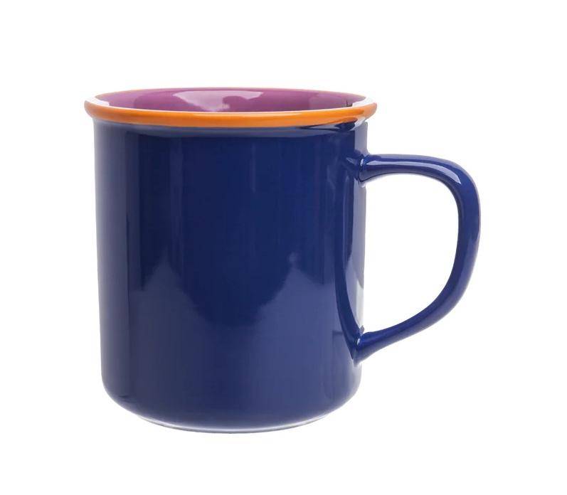 Tranquillo Henkelbecher Colouri Blau/Orange