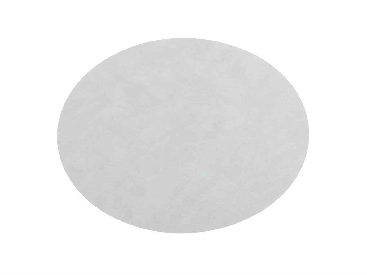 Lind DNA Tischset Oval L Light Grey Nupo in 35 x 46 cm
