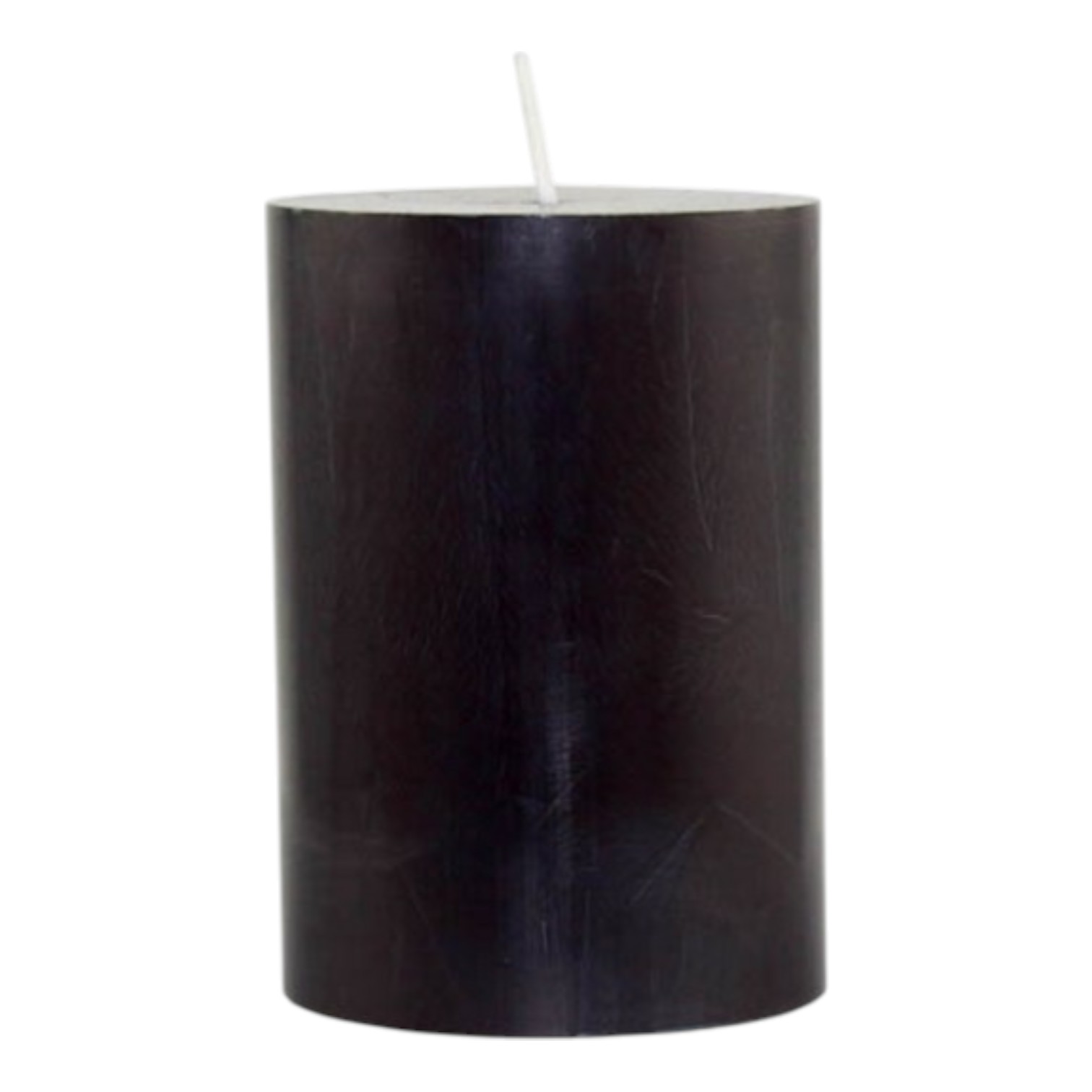 Kaheku Cylinderkerze Silea Stearin Schwarz 15 cm hoch