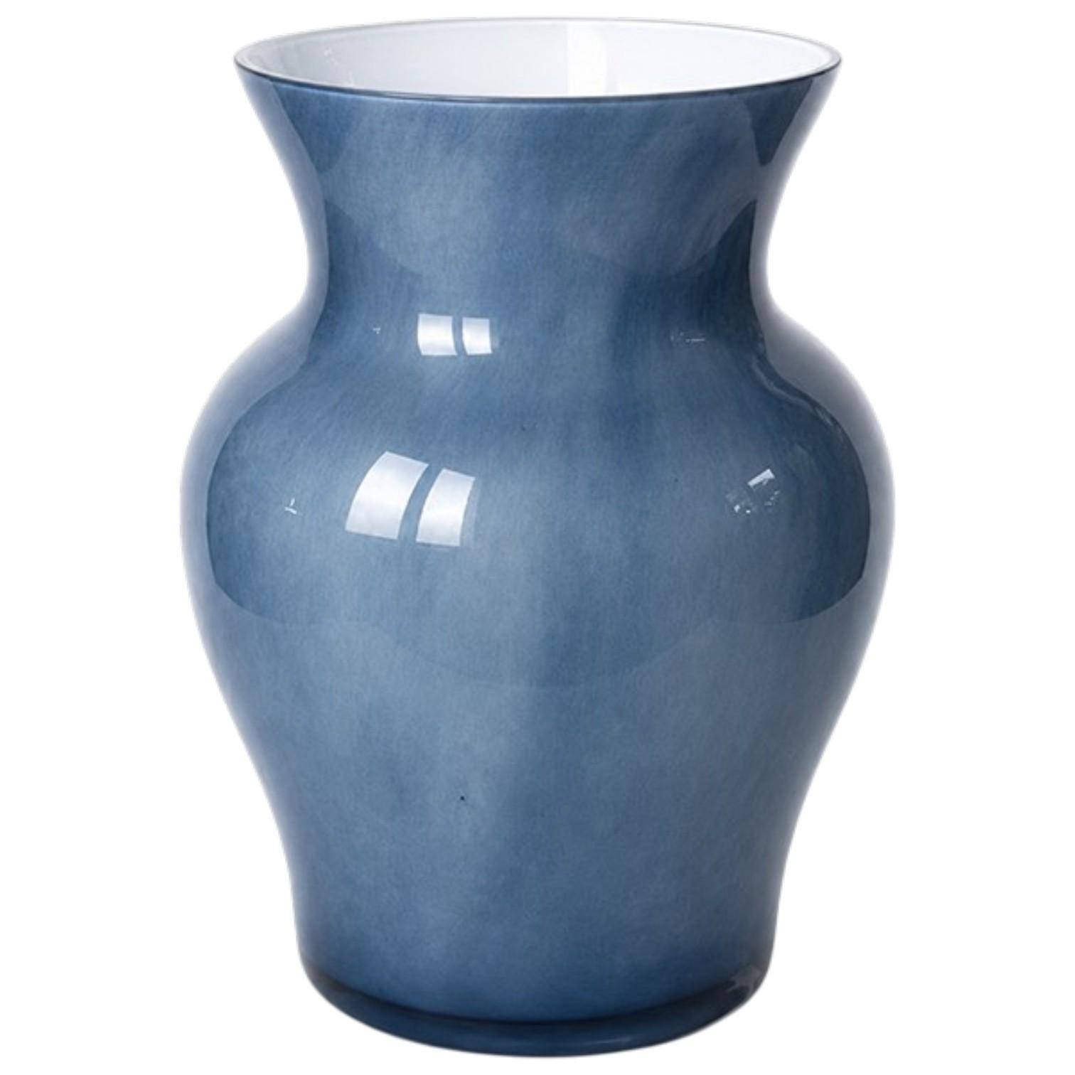 Paul Nagel FLOWERS Vase Viola groß, Jeansblau