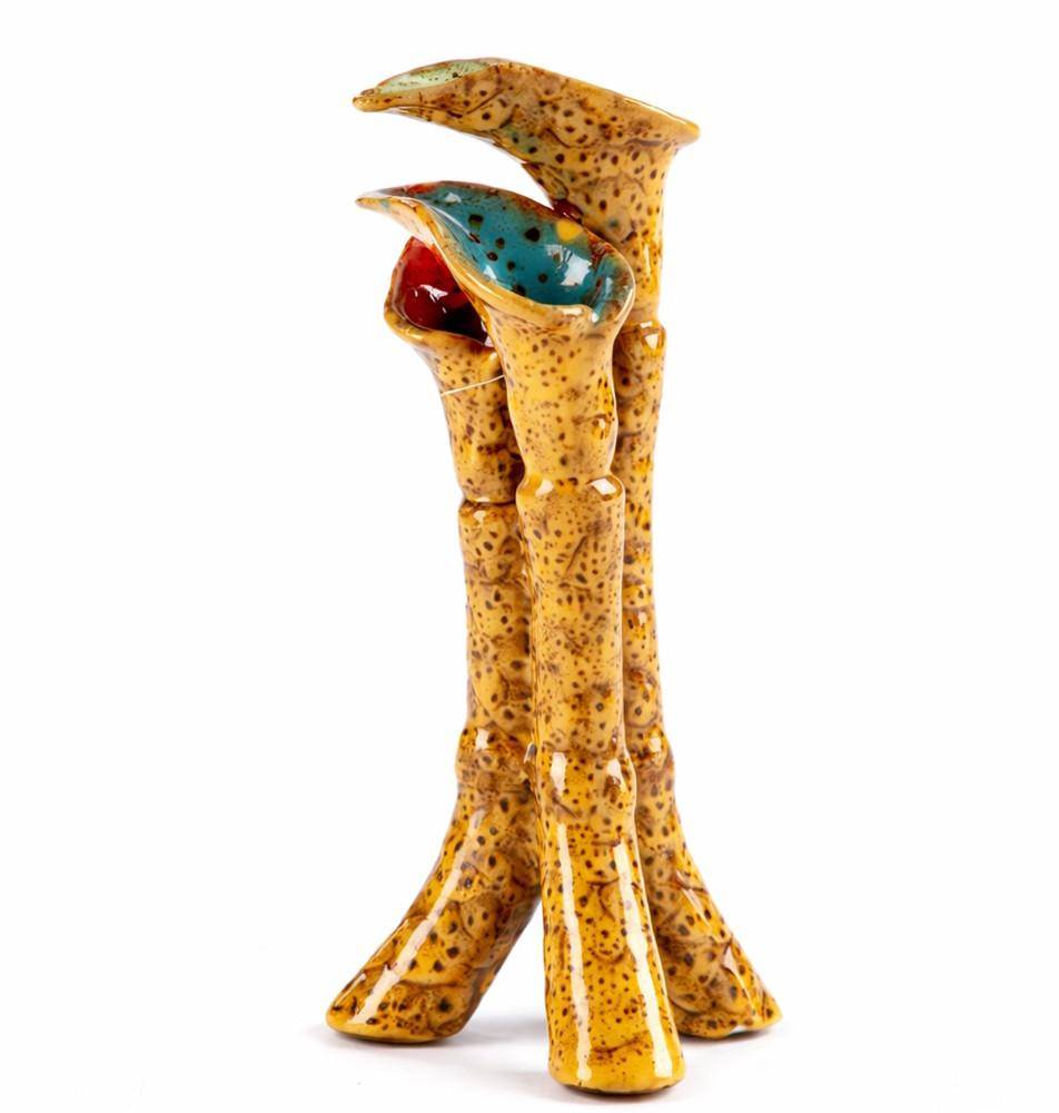 Luimes & Luimes Vase Violet In Gelbgold 24 cm