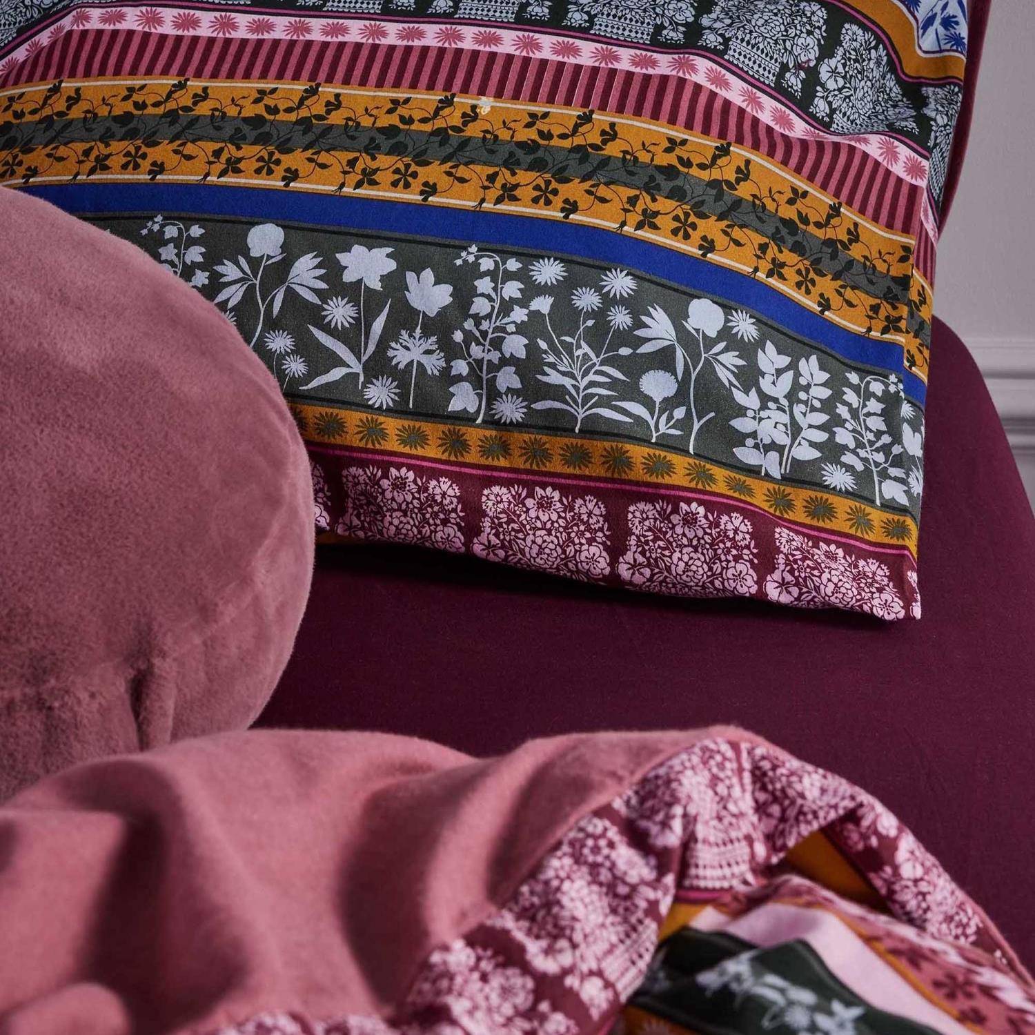 ESSENZA Flanell Bettwäsche Lita Mauve 135 x 200 cm