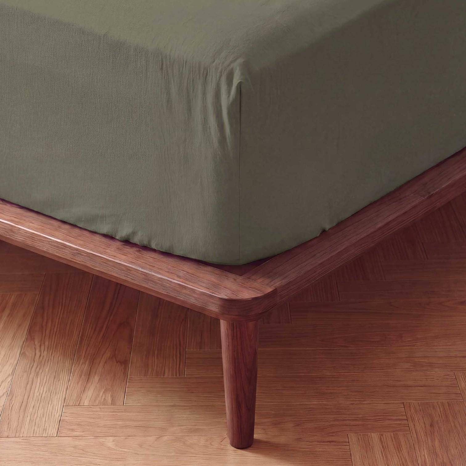 ESSENZA Fine Organic Jersey Spannbetttuch Moss 140-160 x 200-220 cm