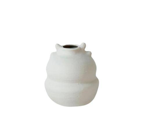 Jars Keramik Vase Lucrece Blanc 10,5 cm hoch