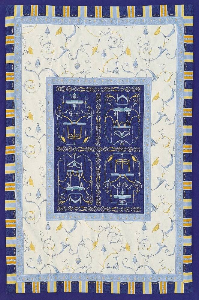 Bassetti Plaid OPLONTIS V9 135 x 190 cm - Blau
