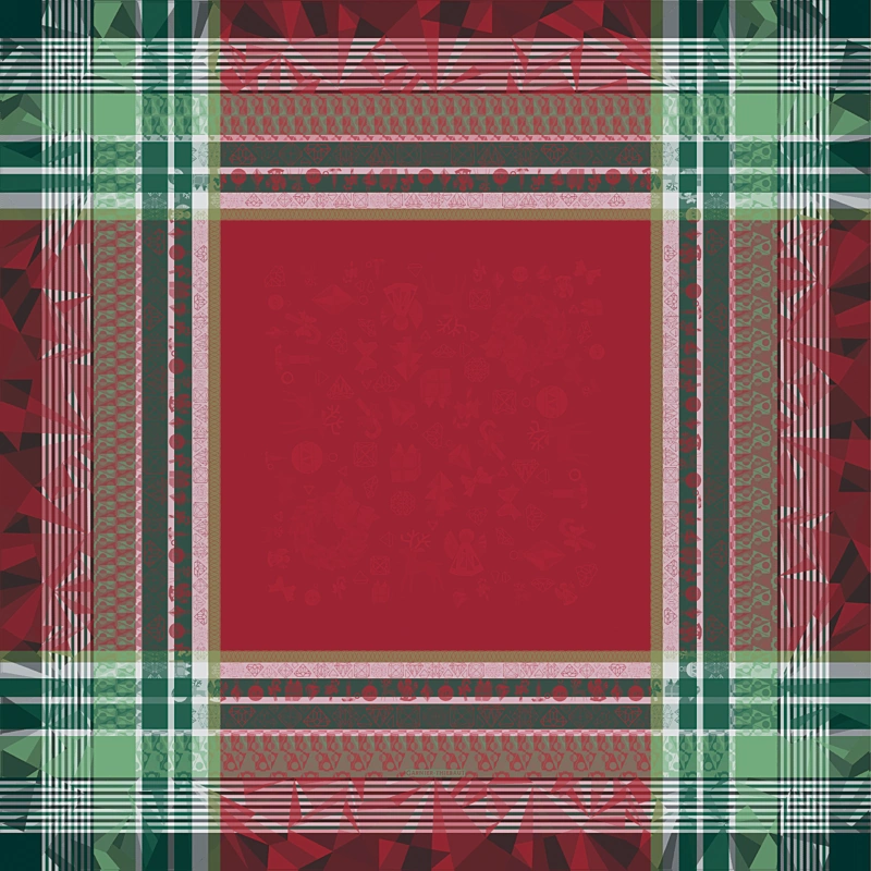 Garnier Thiebaut Serviette Christmas Light Rubis