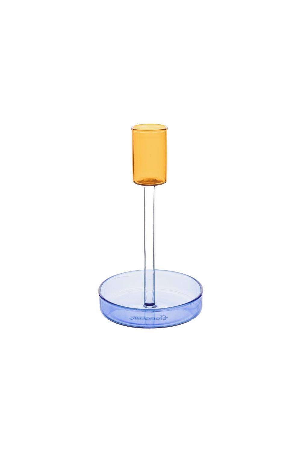 Tranquillo Kerzenhalter RAIINBOW in Blau/Orange