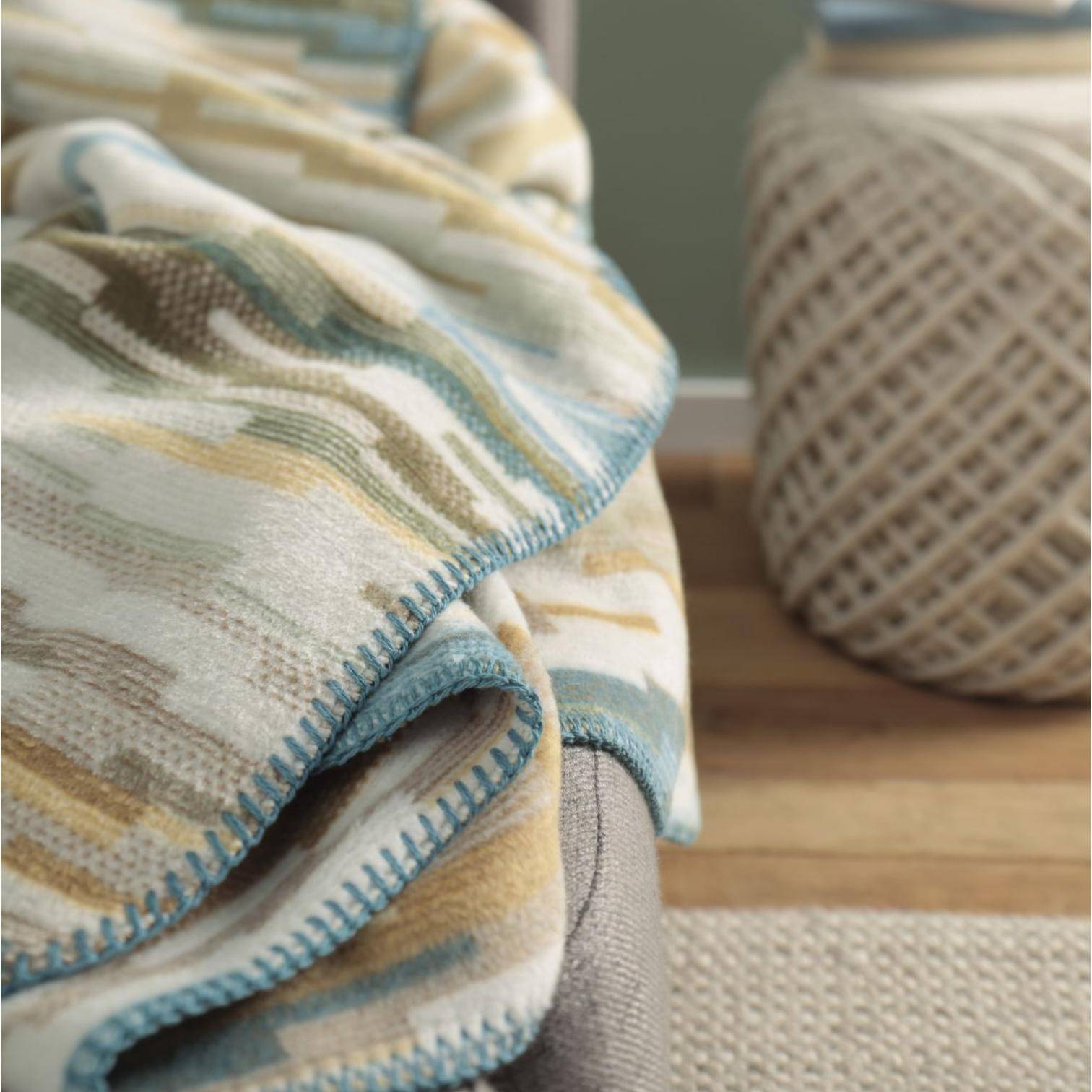  Biederlack Wohn- und Kuscheldecke Mission Teal 150 x 200 cm