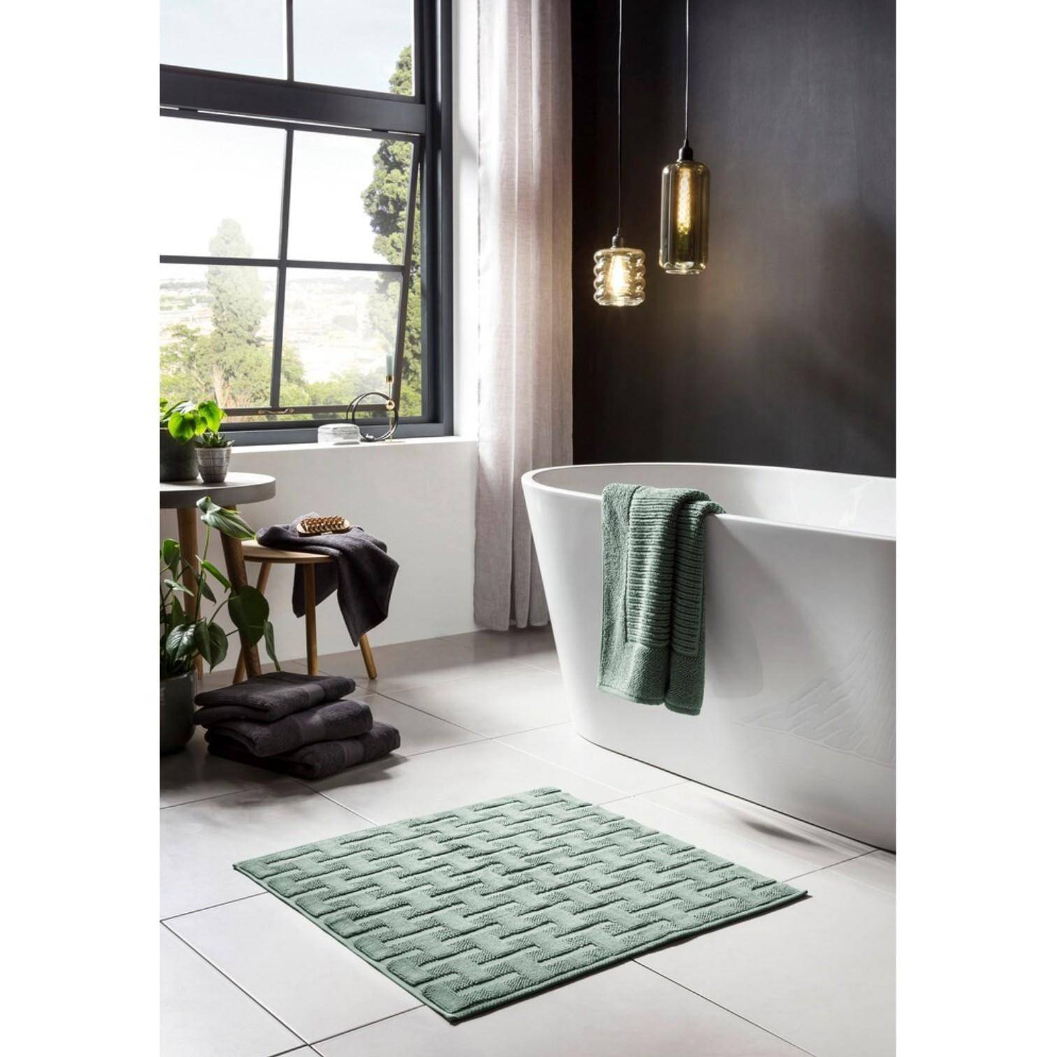 Done Badteppich Delia Iceberg Green 70 x 70 cm