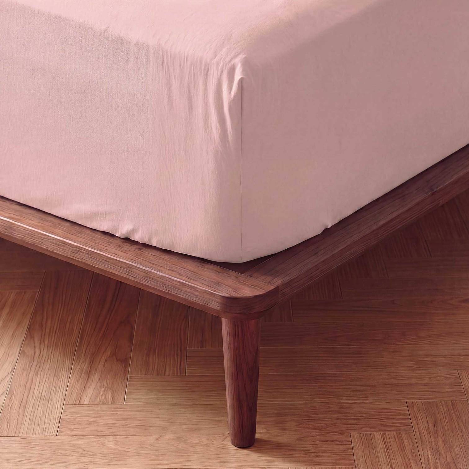 ESSENZA Fine Organic Jersey Spannbetttuch Blush Pink 140-160 x 200-220 cm