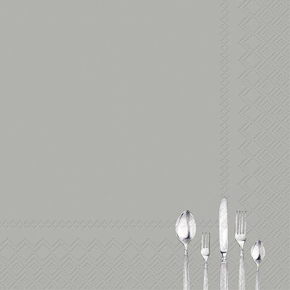 ihr Lunch Servietten Tiny Cutlery Grey 33 x 33 cm