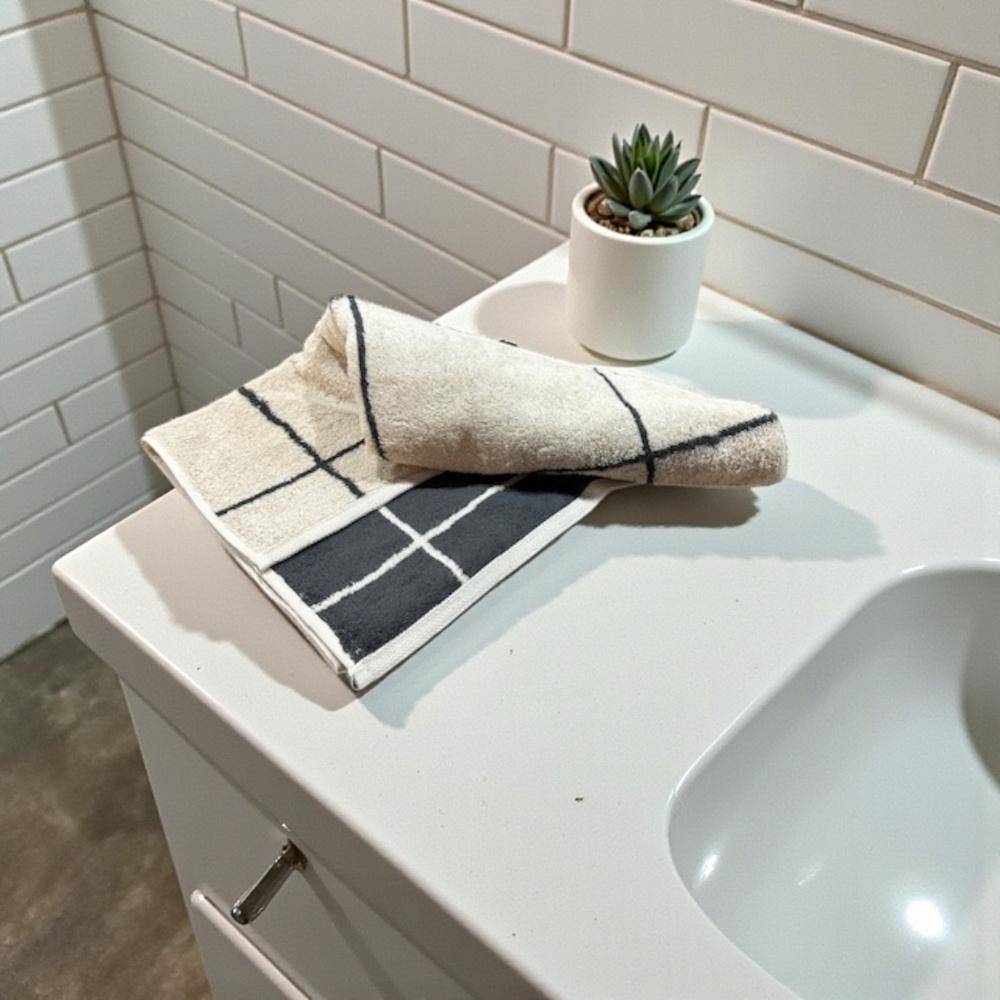 Cawö Frottiertuchserie Atelier 6240 Beige Handtuch 50 x 100 cm
