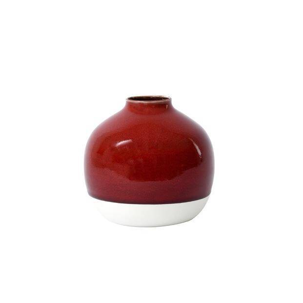 Jars Keramik Vase Nefle Cerise 16 cm hoch
