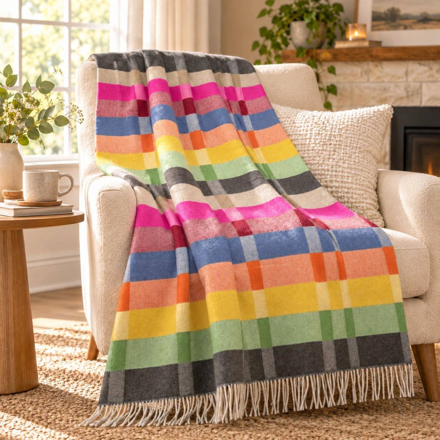 Annett Moschner Plaid Ibiza Bunt 130 x 195 cm