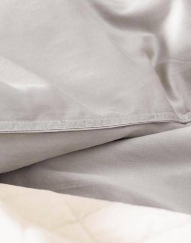 ESSENZA Baumwollsatin Bettwäsche Minte Grey 155 x 220 cm + 80 x 80 cm