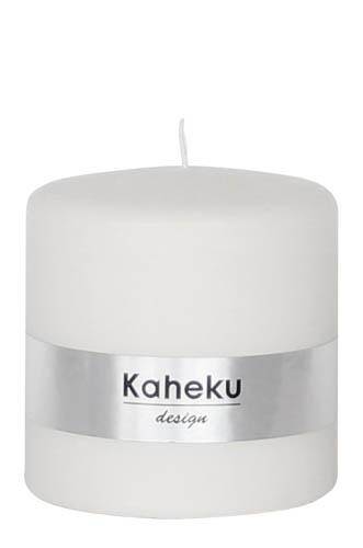 Kaheku Cylinderkerze Powder Weiß 9,6 Ø 10h