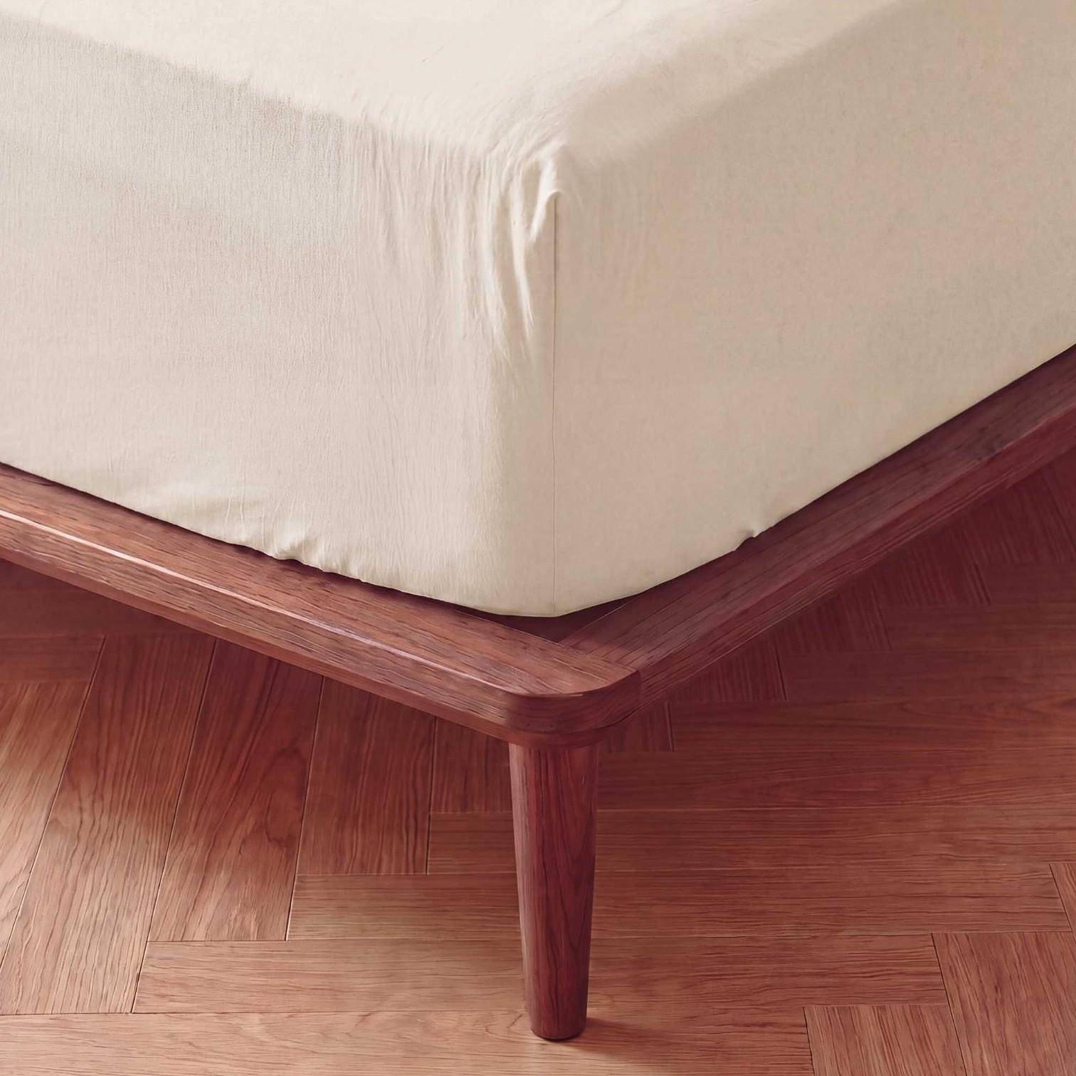 ESSENZA Fine Organic Jersey Spannbetttuch Vanilla 140-160 x 200-220 cm