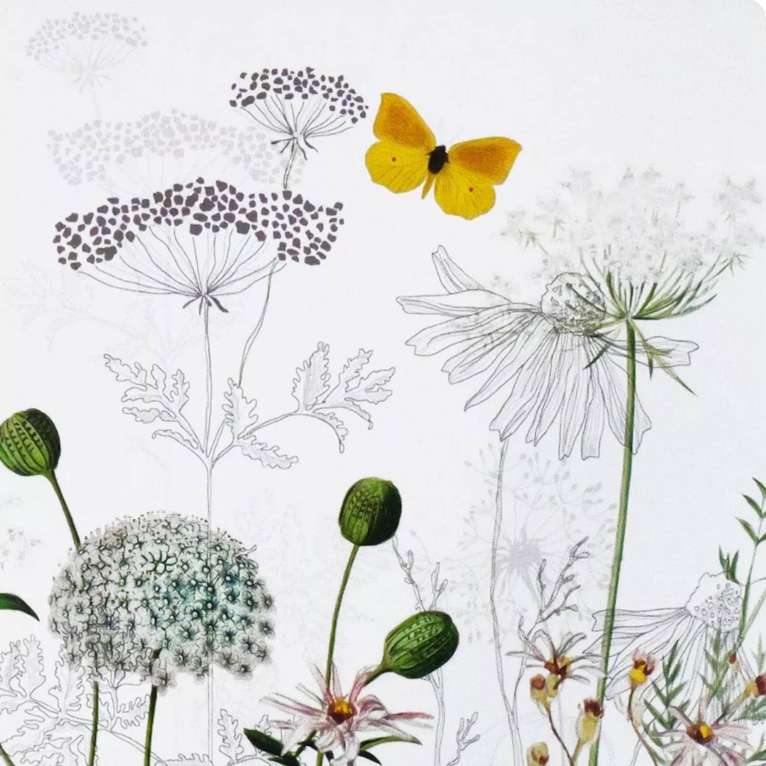 Garnier Thiebaut Tischset Escapades magiques blanc Ø 38 cm