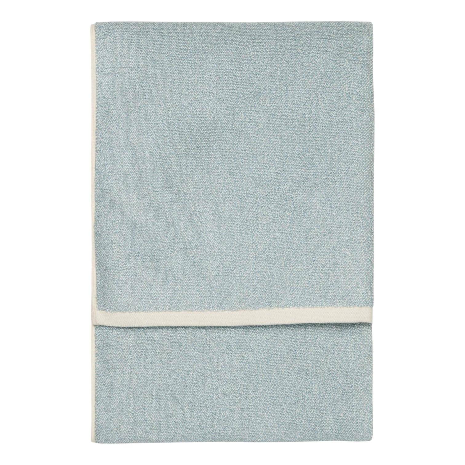 MARC O’POLO Timeless Melange Handtuch Aquamarine 50x100 cm gefaltet aus Bio-Baumwolle mit frischem melierten Farbverlauf