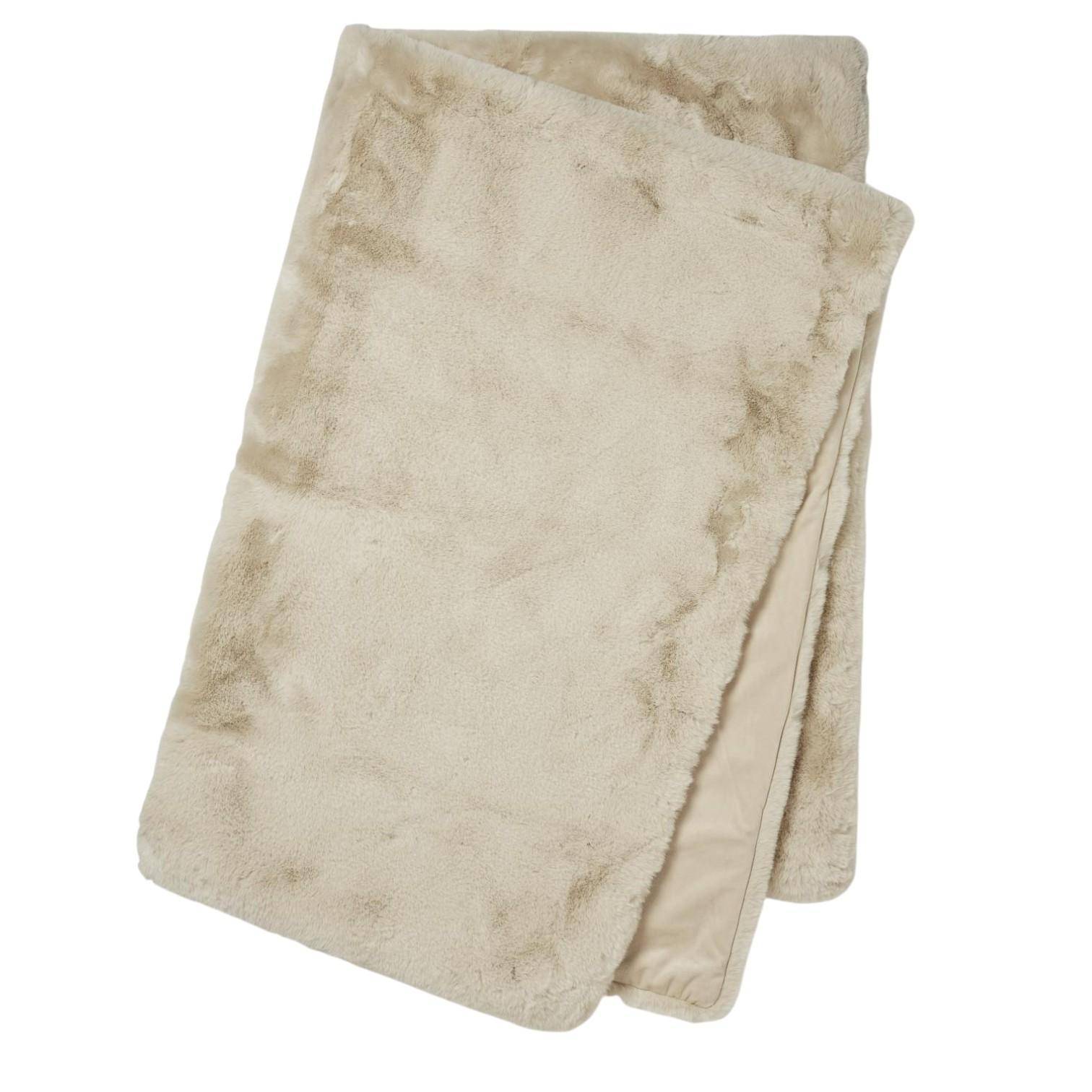 Skinnwille Plaid Fluffy Beige M 120 x 180 cm