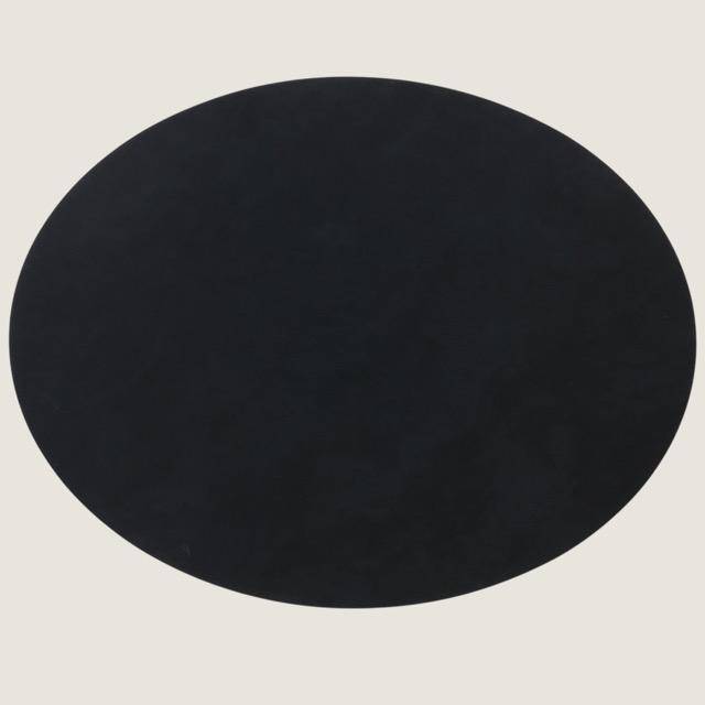 Lind DNA Tischset Oval L Black Nupo in 35 x 46 cm