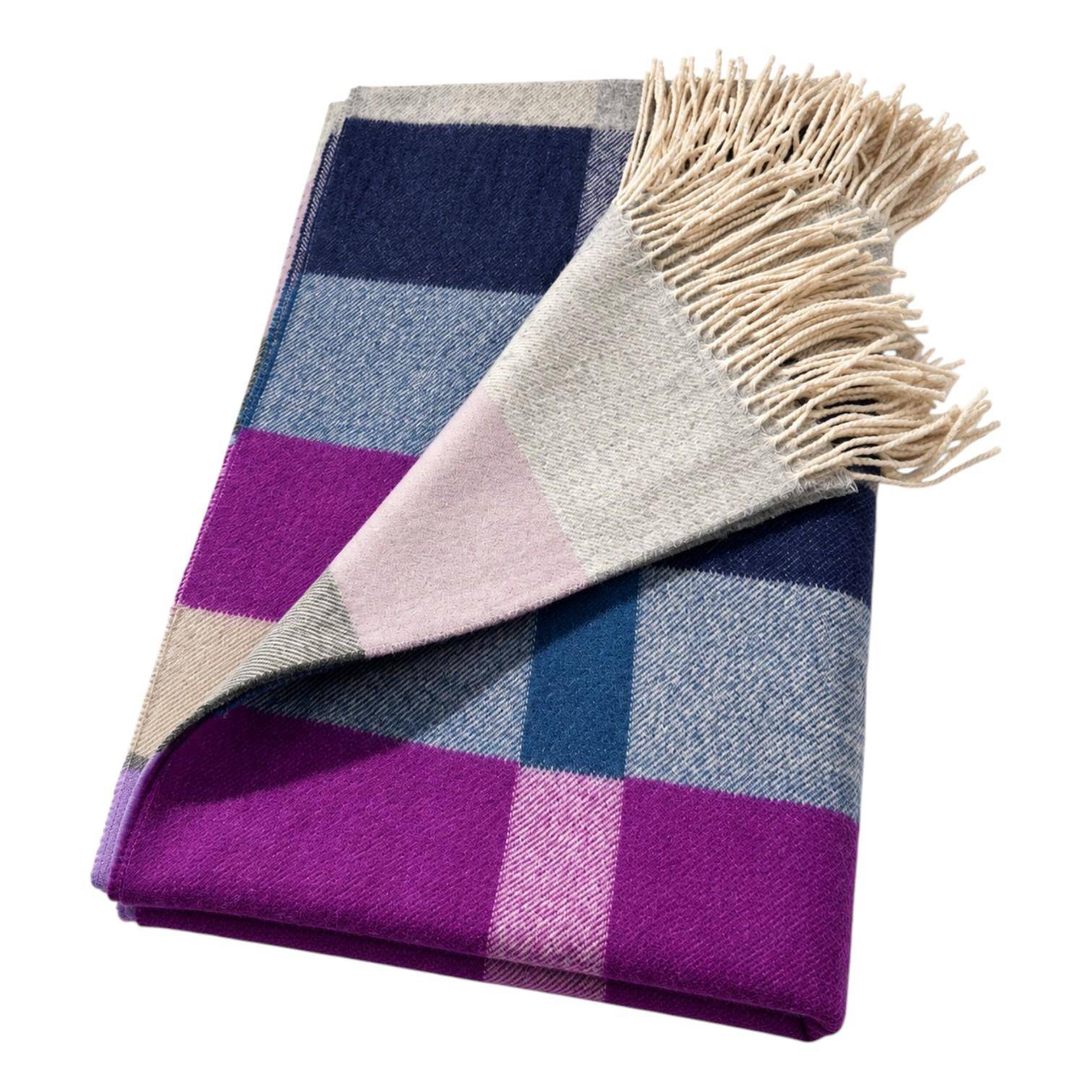 Annett Moschner Plaid Ibiza Beere 130 x 195 cm