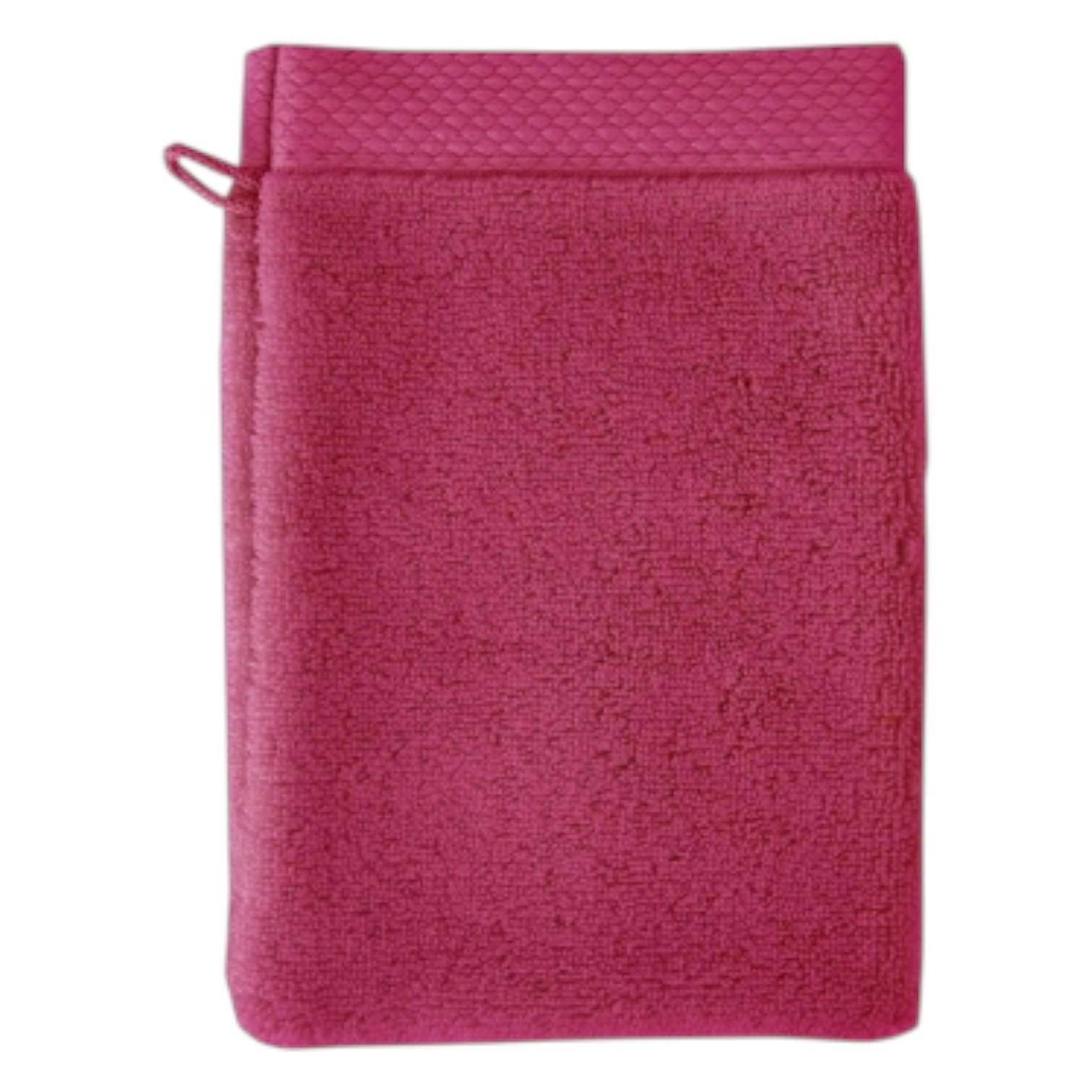 Garnier Thiebaut Frottiertuchserie Elea Fuchsia Waschhandschuh