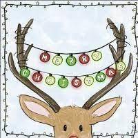 ihr Cocktail Servietten Merry Reindeer 25 x 25 cm