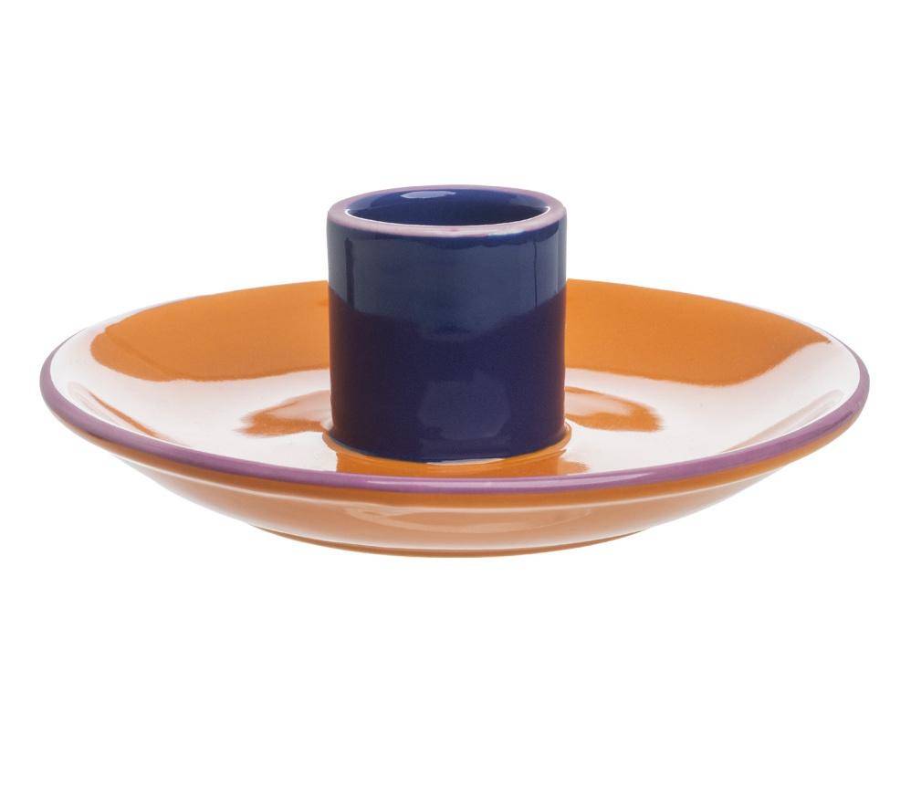 Tranquillo Kerzenhalter Colouri Orange/Violett