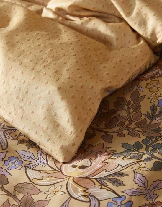 ESSENZA Baumwollsatin Bettwäsche Ophelia Sahara Sun 155 x 220 cm + 80 x 80 cm