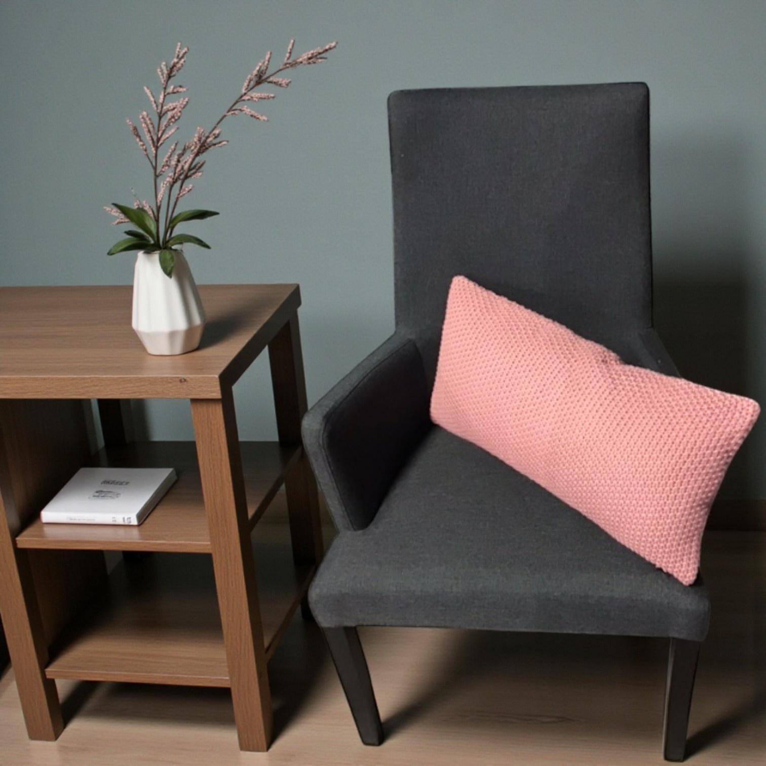 Marc O'Polo Dekokissen Nordic Knit  Ash Rose 30 x 60 cm